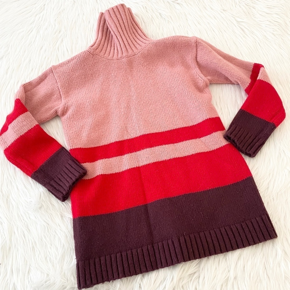 Ann Taylor Knit Cowl Striped Sweater